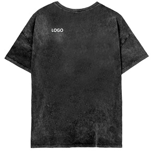 เสื้อยืดผู้ชายวินเทจฟอกสีลายกรดโลโก้ตามสั่ง - Product Image 6