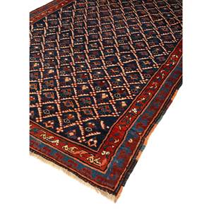 Aalam Blue Hand Knotted Wool <b>Rugs</b> Geometric Pattern PAEM-366 for Home Use - Product Image 2