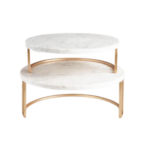 Vente en gros de présentoir à gâteau en aluminium de couleur or, design attrayant pour les cérémonies de fiançailles d'anniversaire, support en métal en forme de rectangle - Product Image 3