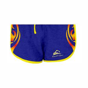 Short de basket-ball en polyester personnalisé pour hommes, design de rue unique, short de sport à la mode en tricot avec cordon de serrage par sublimation - Product Image 5