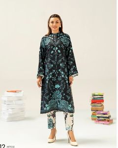 SSumaira Collection Premium Fancy Linen Vestido estampado digital para mujer - Product Image 1