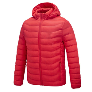 <b>Men's</b> <b>Slim</b> <b>Fit</b> Winter Puffer <b>Jacket</b> with Padded Coats Custom Logo on Front Fashionable Bubble Puffer Design - Product Image 3