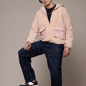 Athletic <b>Men's</b> <b>Sherpa</b> <b>Hoodie</b> Custom Design Street Wear Zip Up Hoodies Wholesale <b>Sherpa</b> <b>Fleece</b> Hoodies - Product Image 3