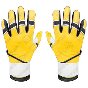 Venta caliente cuero genuino antideslizante mano seguridad guantes de béisbol personalizados softbol guantes de bateo Guantes De Bateo De Beisbol - Product Image 3