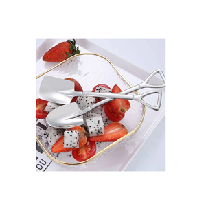 ช้อนทองเหลืองสำหรับร้านอาหารและกาแฟขนมดีไซน์เนอร์ช้อนโลหะผลิตในอินเดีย - Product Image 1