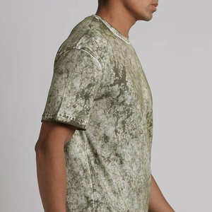 Camiseta de Verano para Hombre de Alta Calidad, Cuello Redondo, Manga Corta, Corte Regular, Poliéster/Algodón, Lavado Ácido Vintage, Secado Rápido, Transpirable - Product Image 3