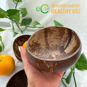 Bols en coquille de noix de coco en matériau naturel bols à salade de fruits avec décoration écologique de haute qualité de l'usine ECO2GO VIETNAM - Product Image 4