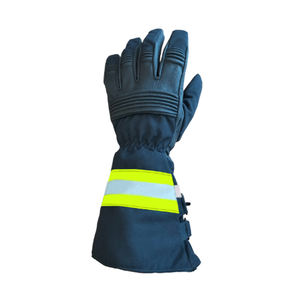 Guantes de combate resistentes al fuego de nuevo diseño a prueba de fuego de alta calidad Guantes de bombero de cuero Guantes resistentes al fuego - Product Image 2