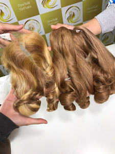 Fermeture en vrac vierge cheveux humains pur brut non transformé vietnamien Remy doux HD 1B couleur russe vague Curl Styles Style naturel vague - Product Image 6