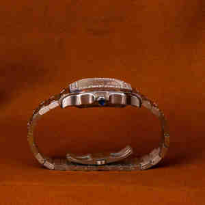 Trending Hip Hop Relojes automáticos Cara azul Iced Out Reloj de lujo Dial cuadrado Números romanos Relojes Mujer Hombre - Product Image 6