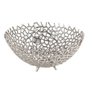 Bol à fruits en aluminium pour centres de table pour le salon Dernier design Bol à fruits en métal pour la décoration de table à café Best Seller - Product Image 1