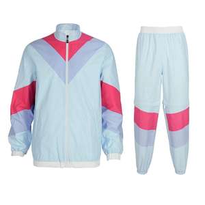 Conjunto Deportivo de Dos Piezas, Chaqueta Cortavientos Ligera con Cremallera Completa y Pantalones Deportivos para Entrenamiento y Running - Product Image 1