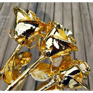 Lujo 24K oro sumergido Rosa flor Real Rosa único regalo romántico para el Día de San Valentín aniversario boda y decoración del hogar - Product Image 5