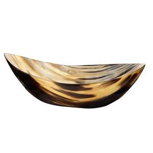 Bol de service élégant en corne de buffle, écologique et durable, avec base en forme de branche d'arbre, pour la vaisselle de fête, style américain, cuisine - Product Image 1