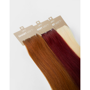 Hand Tied Weft Hair Extensions-100% Remy <b>Russian</b> Human Hair Straight - Product Image 1