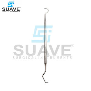 Nuevo instrumento dental de limpieza de dientes de doble extremo de acero inoxidable, juego de sondas dentales de buena calidad de SUAVE SURGICAL INSTRUMENTS - Product Image 4