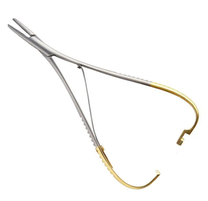 Instrumentos quirúrgicos de ortodoncia de alta calidad de 17cm, alicates dentales Mathieu y soporte de aguja con fuente de alimentación Manual de Punta TC - Product Image 2
