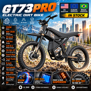 Bicicleta Eléctrica Ridingtimes GT73 PRO para Travesía, Neumático Todoterreno de 25 Pulgadas, 60V 36Ah - Product Image 1