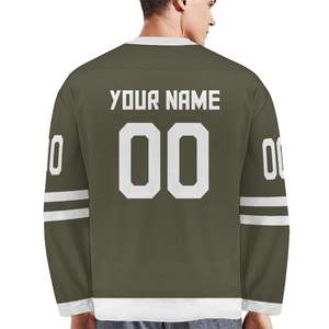 2025 Nueva temporada moda personalizada Hockey Jerseys sublimados Hockey Jerseys Pro Hockey sobre hielo Jerseys - Product Image 3
