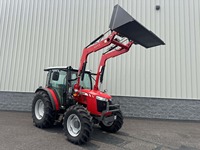 Tracteur Massey Ferguson 4707 avec chargeur frontal, tracteur agricole rouge à vendre, prêt à être expédié