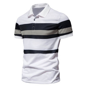 Venta al por mayor verano desgaste de los hombres de manga corta Camiseta Casual de negocios de moda suelta solapa transpirable hombres Polo de Golf para los hombres - Product Image 5