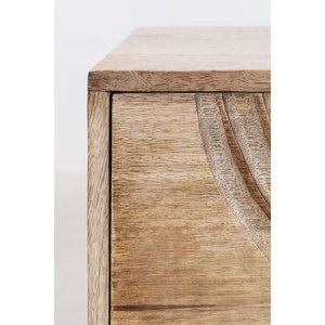 Mesa auxiliar de madera de mango macizo de diseño moderno de Langson, colección de camas de madera hechas a mano - Product Image 3