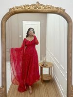 Robe maxi ethnique indienne d'été en géorgette à imprimé floral, robe Anarkali, tenue de soirée personnalisée, sexy, élégante, prête à porter