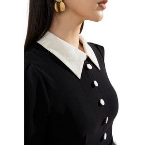 Entreprise de fabrication dame élégante robes d'été pour femmes longues robes décontractées avec ceinture demi-manches Frey robe 122932001 - Product Image 3