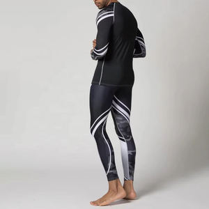 Meilleurs Leggings de Compression pour Hommes en Coton Bambou à Taille Élastique, pour Jiu Jitsu MMA No-Gi, avec Impression de Logo Personnalisé, Vêtements d'Arts Martiaux - Product Image 5