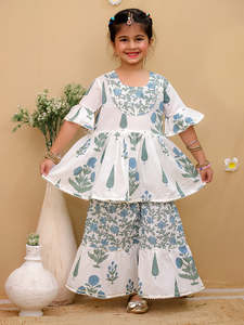 ชุดเดรสเคอร์ติชาราสำหรับเด็กผ้าคอตตอนแท้นุ่มใส่สบายสำหรับใส่ไปปาร์ตี้ - Product Image 6