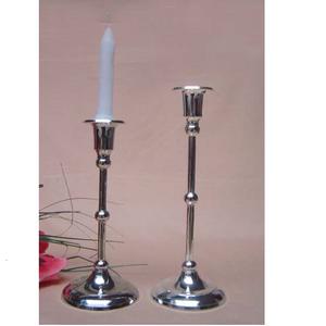 Bougeoir en métal plaqué nickel pour la décoration de mariages et de dîners, utilisation de bougeoirs à lumière chauffante - Product Image 2