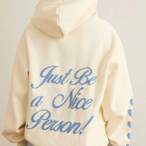 Sweat à capuche rose romantique en polaire doux, streetwear confortable pour le quotidien, imprimé tendance avec citation d'amour au dos, haut décontracté et chaud - Product Image 4