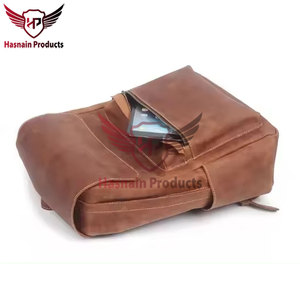 Sac à dos tendance et abordable pour enfants sac de livre d'école en cuir véritable durable pour garçons-Design de couleur unie à la mode - Product Image 2