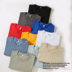 เสื้อยืดสีขาวสำหรับผู้ชายเสื้อยืดโอเวอร์ไซส์ธรรมดาขนาดใหญ่โลโก้ตามสั่ง - Product Image 1