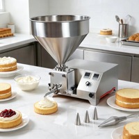 Machine automatique de remplissage de crème pour pains, croissants, gaufrettes, hot-dogs et hamburgers
