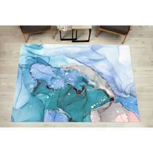 Printed <b>Rug</b>: Modern Luxury Marble Design for <b>Bedroom</b>, Bathroom,Nonwoven Thin <b>Rug</b> - Product Image 3