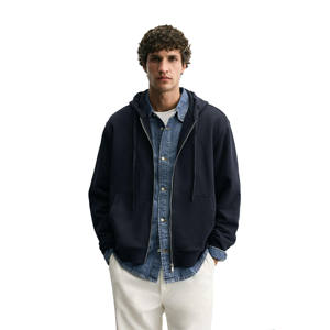 Sweat à capuche zippé épais en molleton 100 % coton pour homme, collection 2026, avec logos personnalisés, coupe oversize, idéal pour l'hiver, prix abordable - Product Image 5