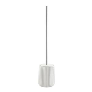 Afrodite Plisse' serie portaspazzolino bianco in ceramica da 1 confezione - Product Image 1