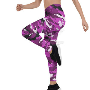 ออกแบบเลกกิ้งของคุณเอง เนื้อผ้าทึบ ระบายอากาศ แห้งเร็ว เป็นมิตรกับสิ่งแวดล้อม ราคาประหยัด ผลิตจากสแปนเด็กซ์/โพลีเอสเตอร์ สำหรับผู้หญิง - Product Image 5