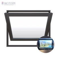 Auvent de fenêtre extérieur personnalisé Fuson 2025, nouveau design, auvent horizontal pivotant