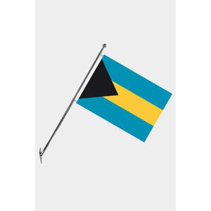 Ensemble de mât de drapeau télescopique mural pour drapeaux et bannières, fabriqué en polyester durable avec des graphiques imprimés numériquement - Product Image 1