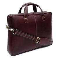 Sac messager pour ordinateur portable B S International, léger, imperméable, antichoc, écologique, décontracté, élégant, de luxe, pour hommes, marron