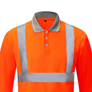 Fluorescent Polo <b>Shirt</b> Security <b>Men</b> Workwear Construction Worker Hi Vis Polo T <b>Shirt</b> With Reflective <b>Short</b> <b>Sleeve</b> Safety <b>Shirt</b> - Product Image 2