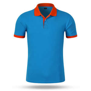 Polo de Golf de manga corta sólido elástico de alta calidad para hombre, calcomanías bordadas de punto antiarrugas informales con botones impresos - Product Image 5