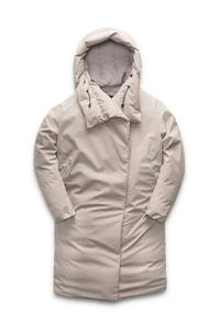 Parka acolchada de gran tamaño con capucha transpirable de punto de calidad superior para mujer con sombrero desmontable y chaqueta de invierno acolchada - Product Image 5