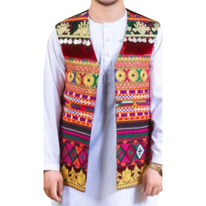 100 POUR CENT VELOURS PUR QUALITÉ EXCEPTIONNELLE HOMMES GILETS AFGHANI KUCHI GILETS DE STYLE PUNJABI GILETS PERSONNALISÉS ACCEPTÉS - Product Image 3