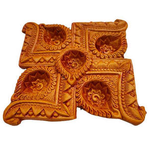 ชุดถาด5ชิ้นขนาด15x13x2ซม. สำหรับตกแต่งดินเผาขนาดกลาง - Product Image 3