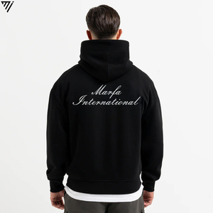 Sweats à capuche personnalisés 100% coton, sweat à capuche en coton lourd, impression en relief, sweat à capuche 550 g/m² par Marfa International - Product Image 3
