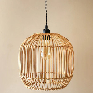 โคมไฟหวายทรงกลมขนาดใหญ่สไตล์โบฮีเมียนสำหรับตกแต่งบ้านทำจากหวายธรรมชาติ - Product Image 5