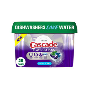 Cascade Complete Actionpacs Pack 90 Capsules de détergent lave-vaisselle jetables écologiques Parfum pomme Solide Liquide Poudre US - Product Image 5